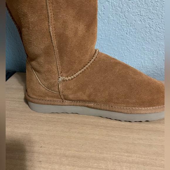Style & Co Tan Suede Winter Boots with Faux Fur Lining size 8 - Picture 5 of 11